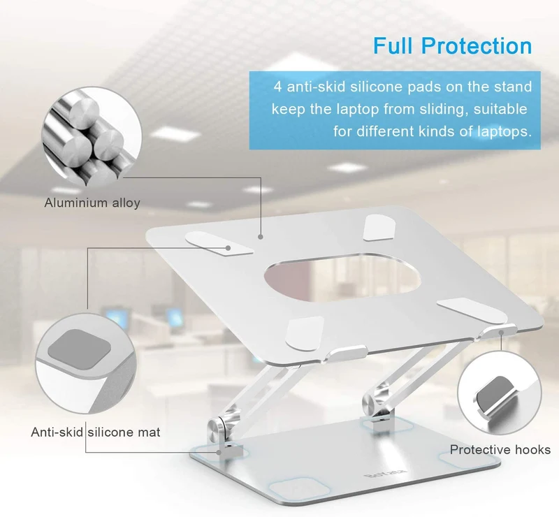 Riser réglable pour ordinateur portable multi-angle