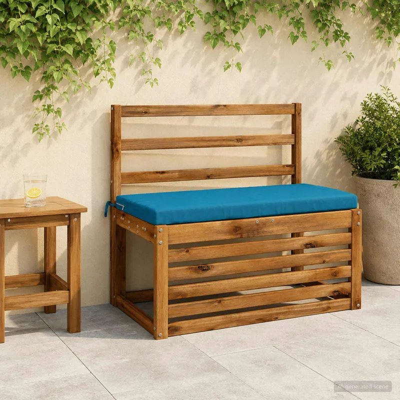Bench Cushions SOEST 2 pcs 100% Polyester Light Blue