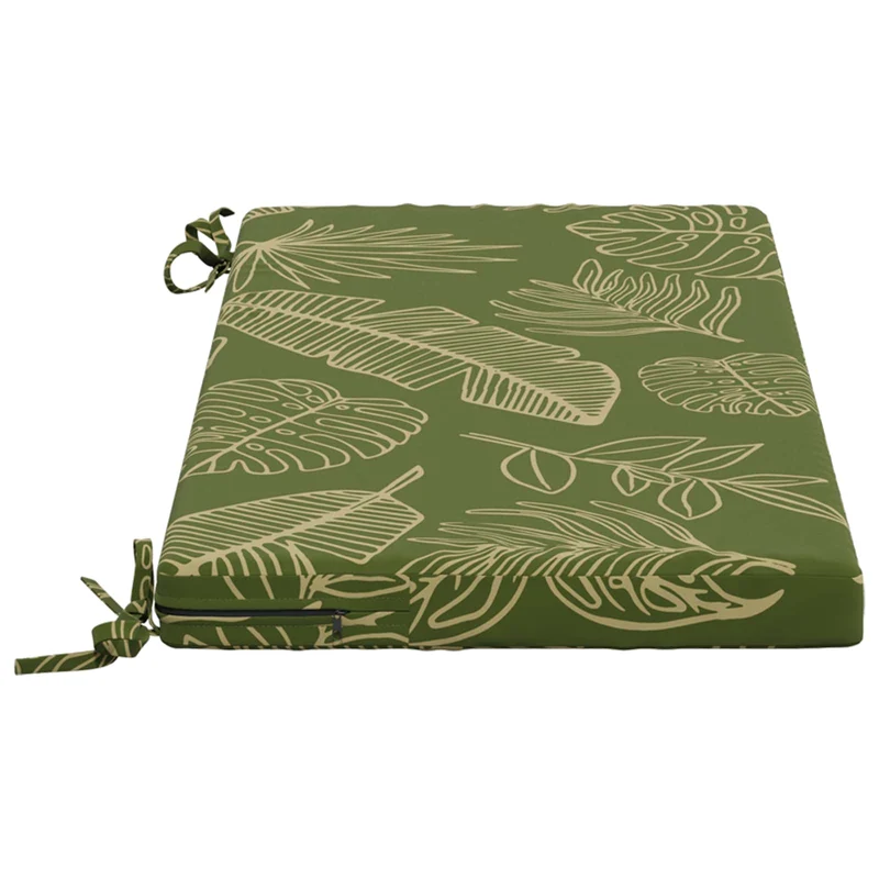Bench Cushions SOEST 2 pcs 100% Polyester Leaf Design