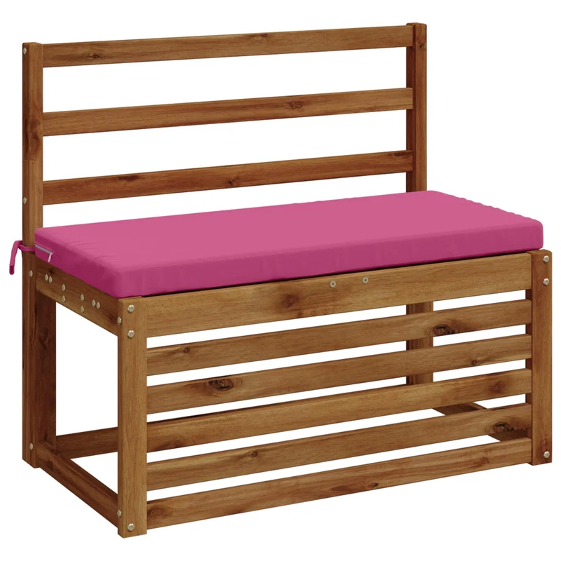 Bench Cushion SOEST 100% Polyester Pink 60 x 40 x 5 cm