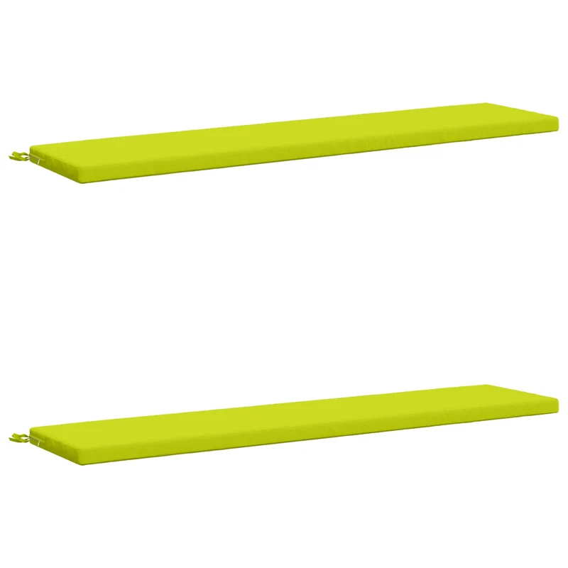 Bench Cushions SOEST 2 pcs 100% Polyester Bright Green