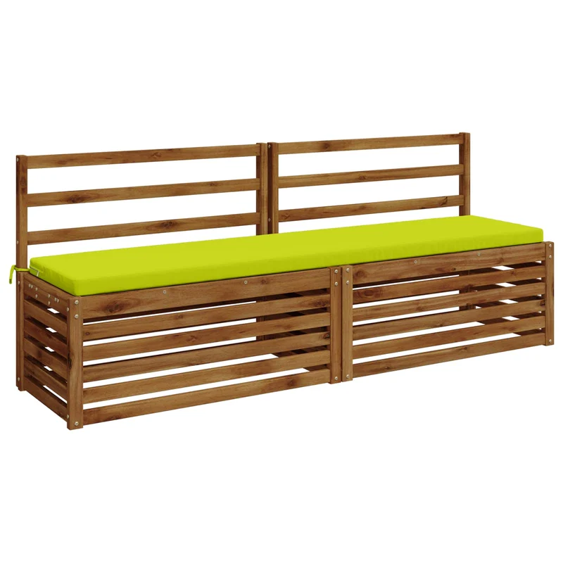 Bench Cushions SOEST 2 pcs 100% Polyester Bright Green