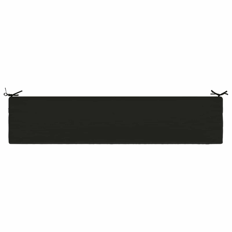 Bench Cushions SOEST 2 pcs 100% Polyester Black 180 x 40 x 5 cm