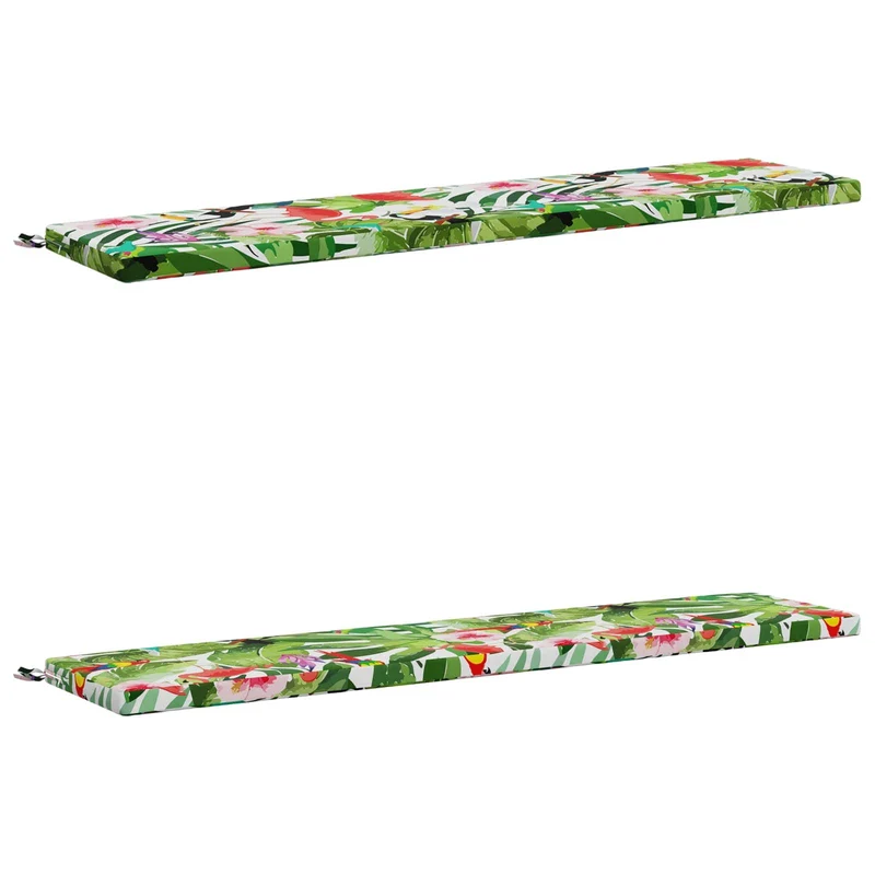 Bench Cushions SOEST 2 pcs 100% Polyester Multicolour