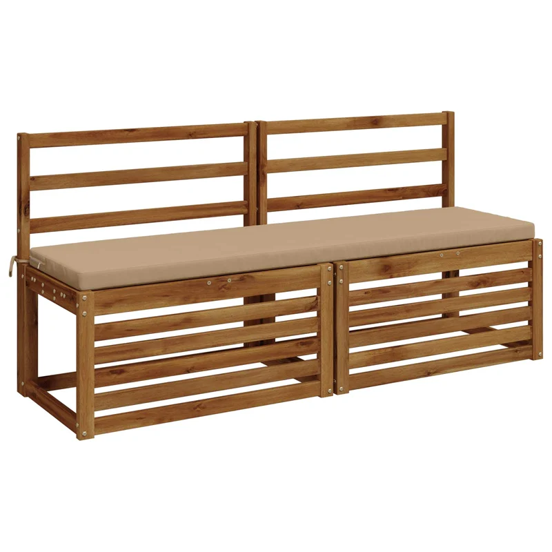 Bench Cushion SOEST 100% Polyester Sand 150 x 40 x 5 cm