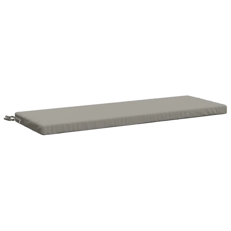 Bench Cushions SOEST 2 pcs 100% Polyester Grey 100 x 40 x 5 cm