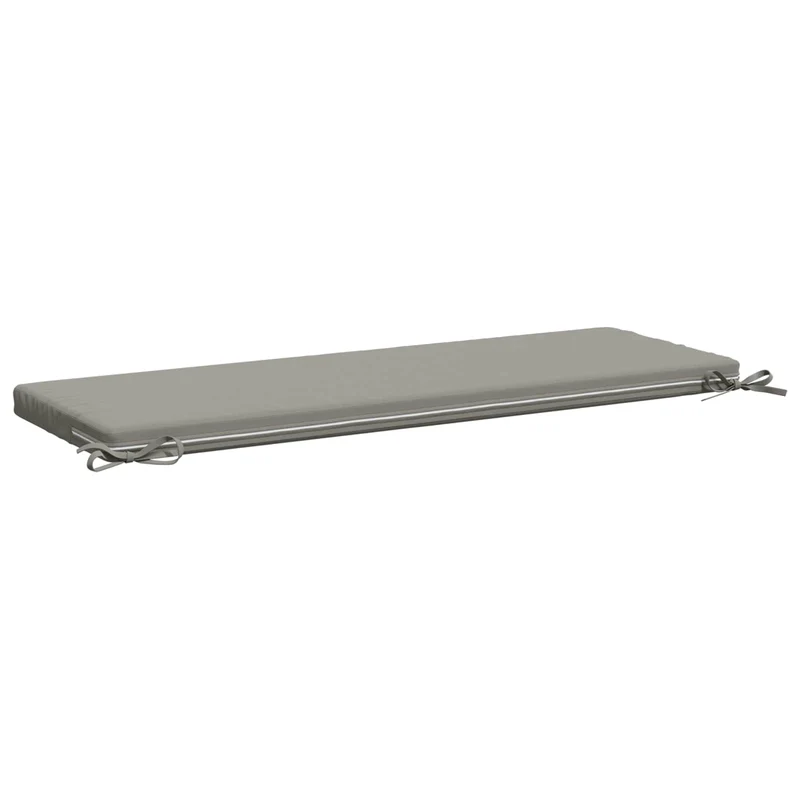 Bench Cushions SOEST 2 pcs 100% Polyester Grey 100 x 40 x 5 cm
