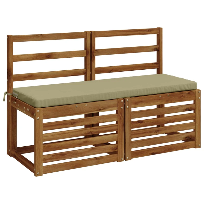 Bench Cushions SOEST 2 pcs 100% Polyester Light Green
