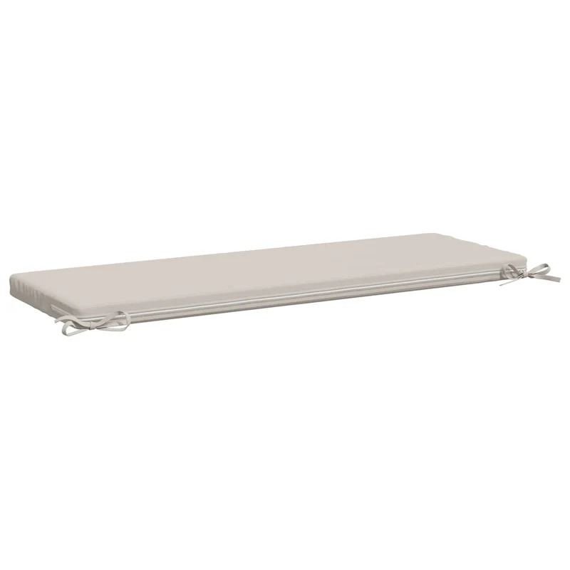 Bench Cushions SOEST 2 pcs 100% Polyester White 120 x 40 x 5 cm