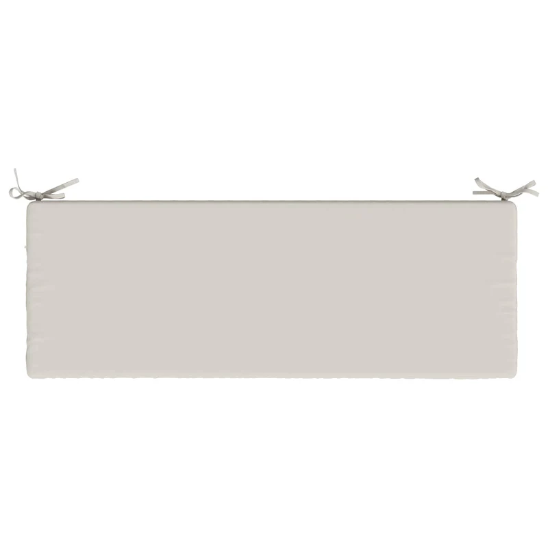 Bench Cushions SOEST 2 pcs 100% Polyester White 120 x 40 x 5 cm