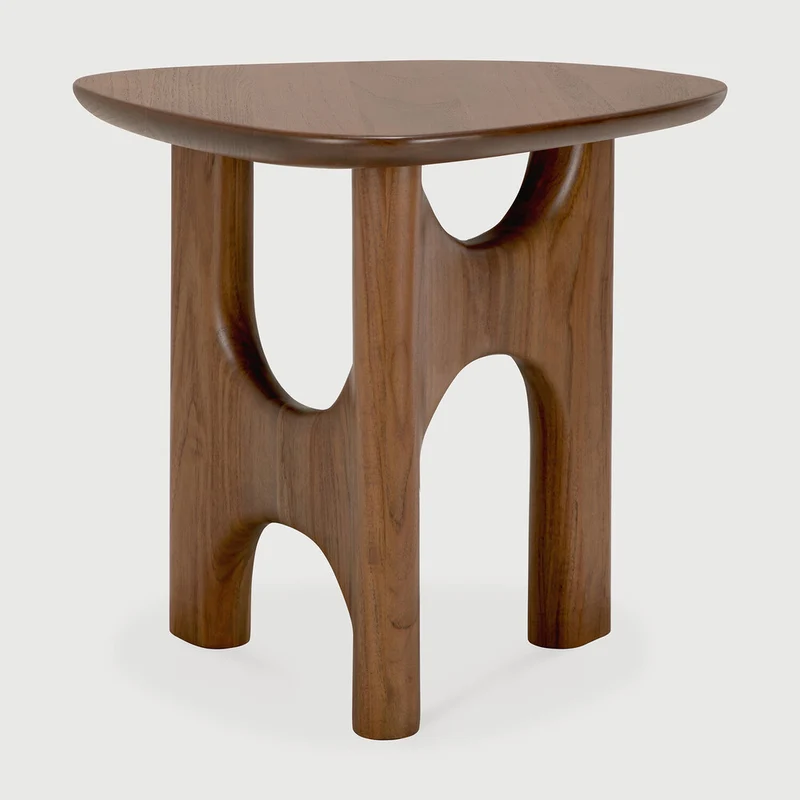 Flow Side Table - Teak wild brown