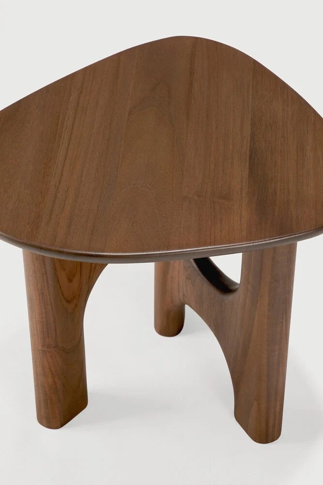Flow Side Table - Teak wild brown
