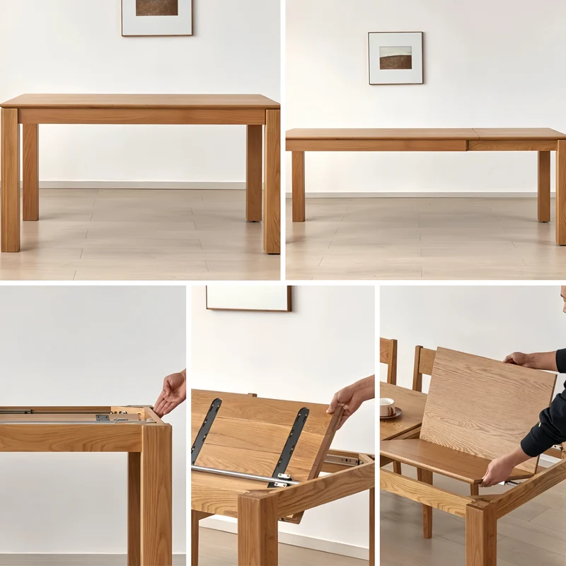 Table à manger extensible en bois massif