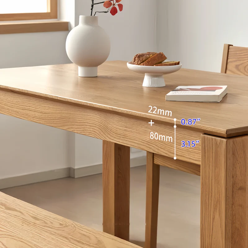 Table à manger extensible en bois massif