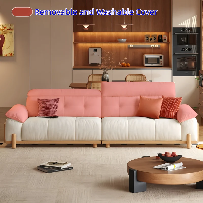 Canapé-lit convertible 3 en 1 CITRUS en velours suédé microfibre
