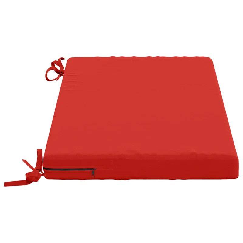 Bench Cushions SOEST 2 pcs 100% Polyester Red 60 x 40 x 5 cm