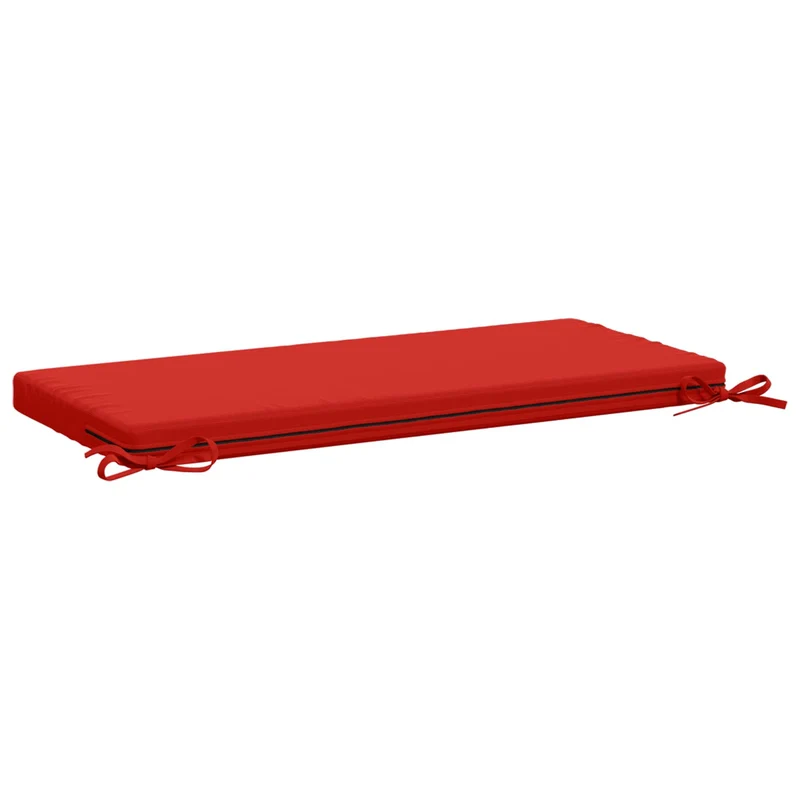 Bench Cushions SOEST 2 pcs 100% Polyester Red 60 x 40 x 5 cm