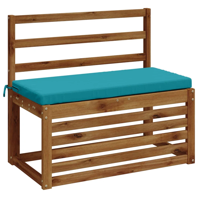 Bench Cushion SOEST 100% Polyester Turquoise 60 x 40 x 5 cm
