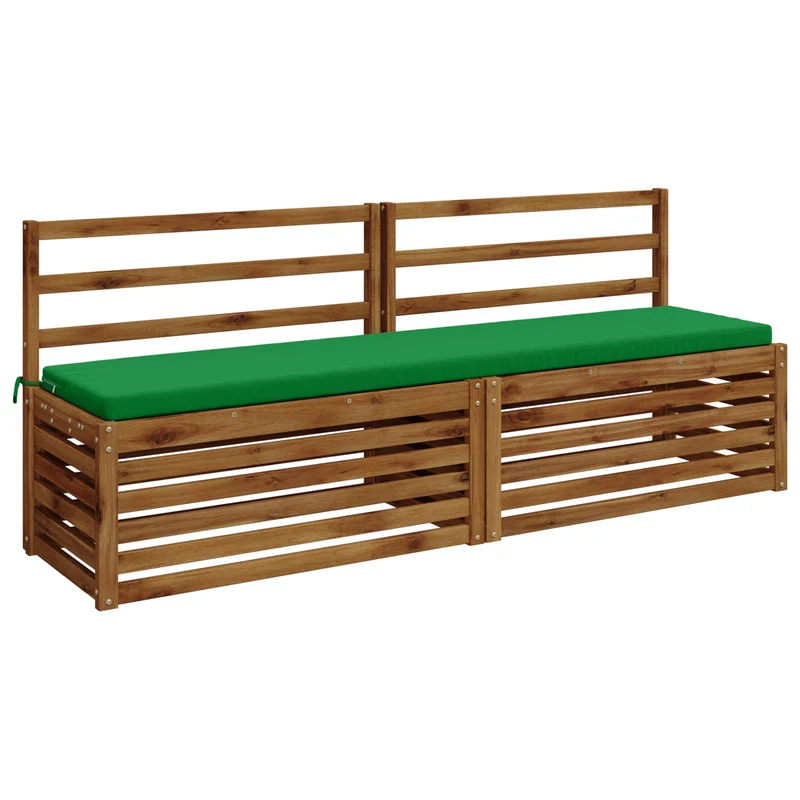 Bench Cushion SOEST 100% Polyester Green 180 x 40 x 5 cm