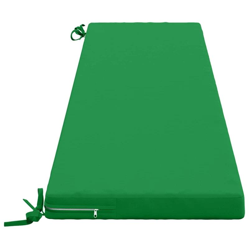 Bench Cushions SOEST 2 pcs 100% Polyester Green 180 x 40 x 5 cm