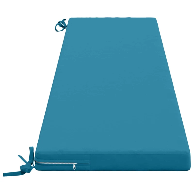 Bench Cushion SOEST 100% Polyester Light Blue 180 x 40 x 5 cm