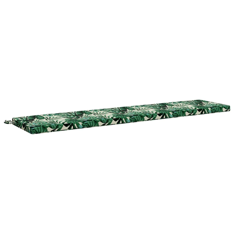 Bench Cushions SOEST 2 pcs 100% Polyester Leaf Pattern