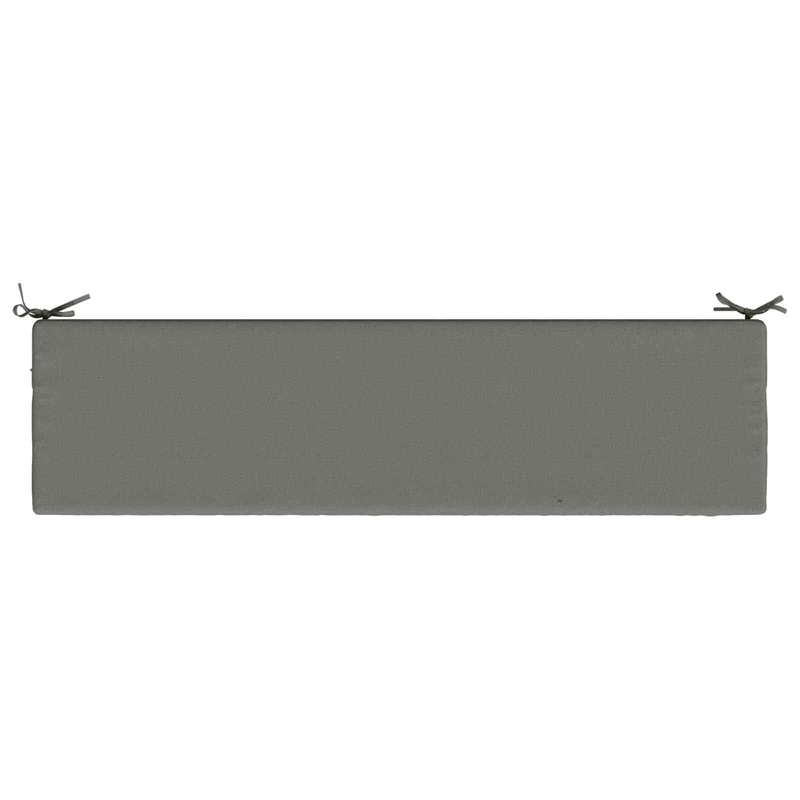 Bench Cushions SOEST 2 pcs 100% Polyester Grey 150 x 40 x 5 cm