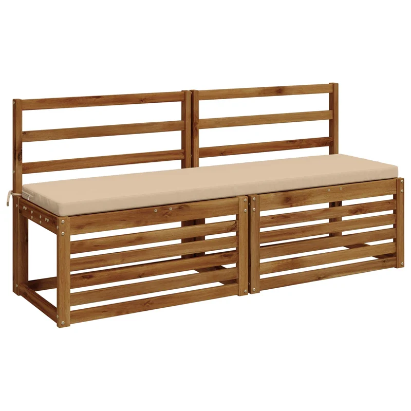 Bench Cushion SOEST 100% Polyester Cream 150 x 40 x 5 cm