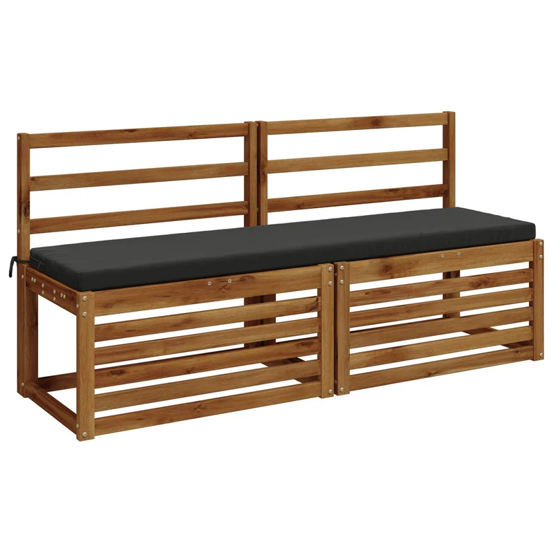 Bench Cushions SOEST 2 pcs 100% Polyester Anthracite