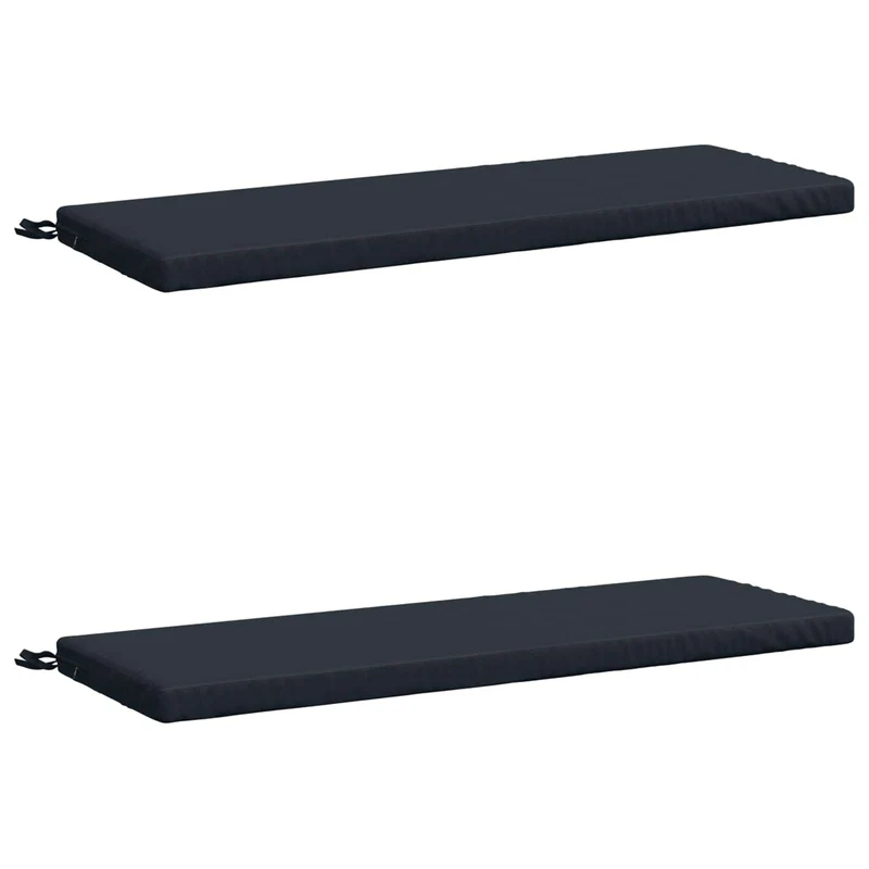 Bench Cushions SOEST 2 pcs 100% Polyester Dark Blue