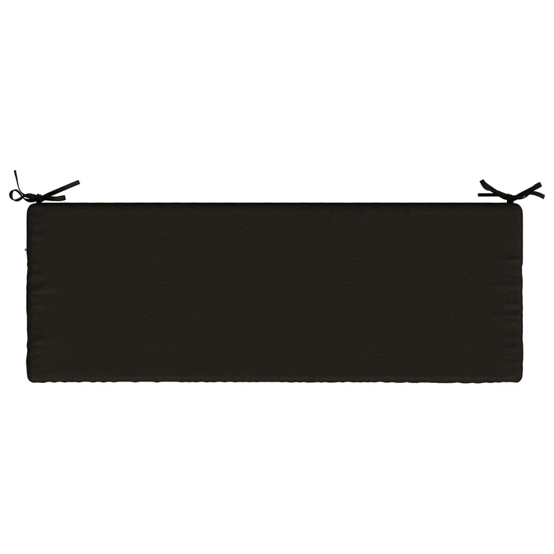 Bench Cushion SOEST 100% Polyester Black 120 x 40 x 5 cm