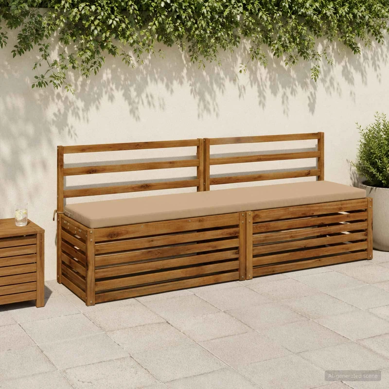 Bench Cushion SOEST 100% Polyester Sand 170 x 40 x 5 cm