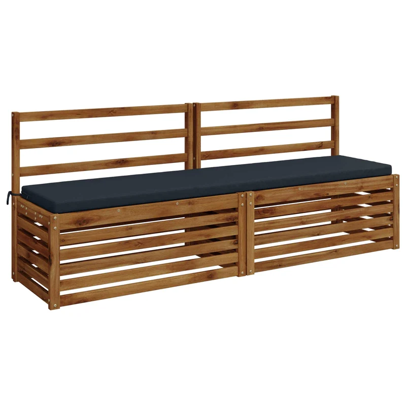 Bench Cushions SOEST 2 pcs 100% Polyester Dark Blue