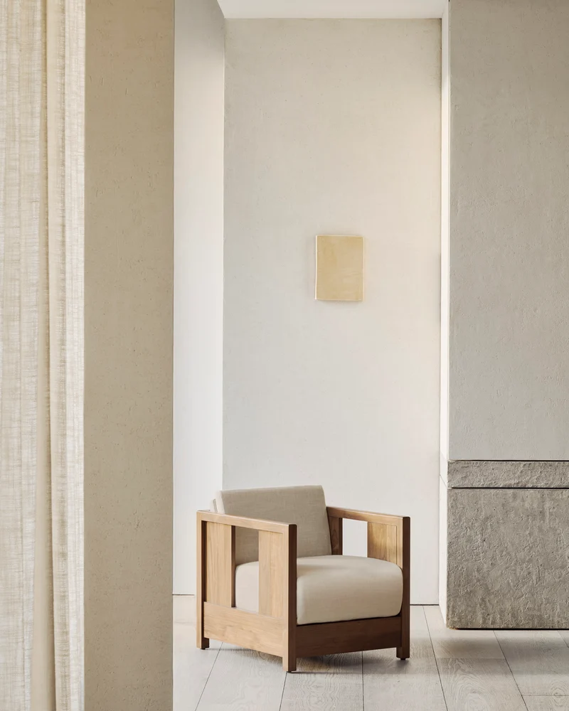 Roan lounge chair - Flax