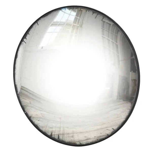 Convex Antique Round Mirror