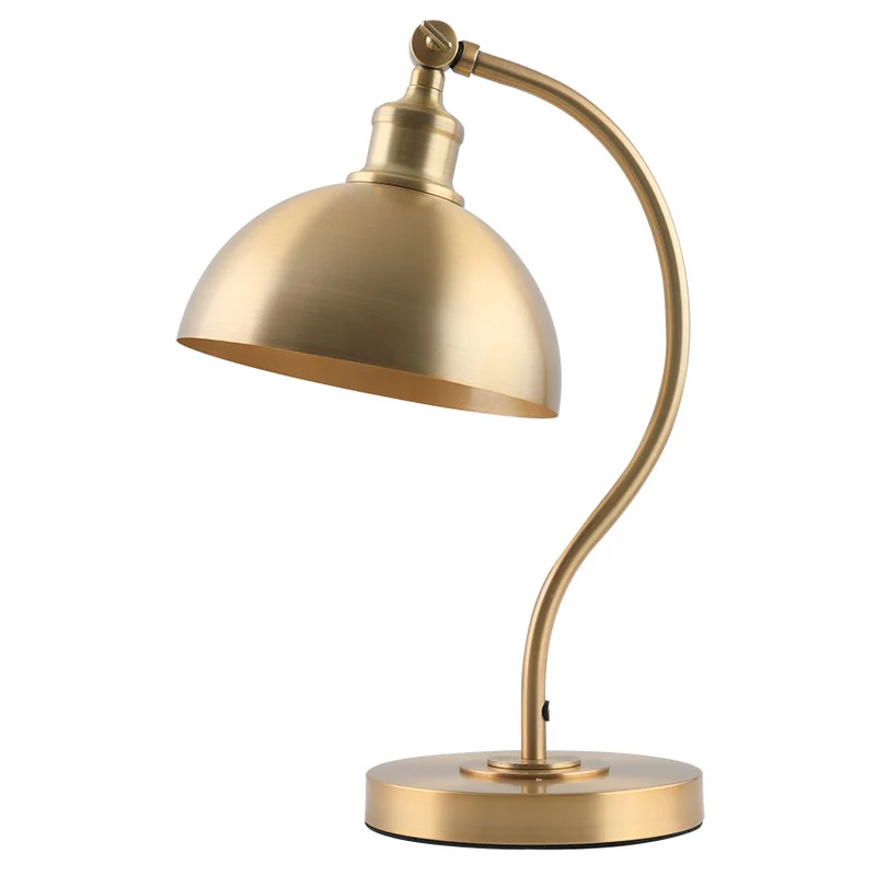Desk Lamp Satin Brass Finish