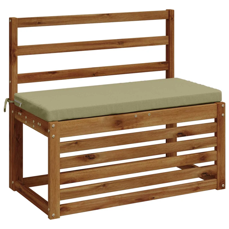 Bench Cushion SOEST 100% Polyester Light Green 80 x 40 x 5 cm