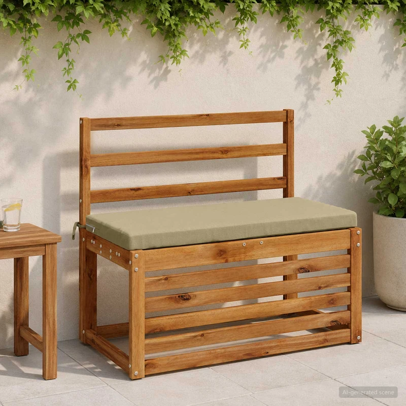 Bench Cushions SOEST 2 pcs 100% Polyester Light Green