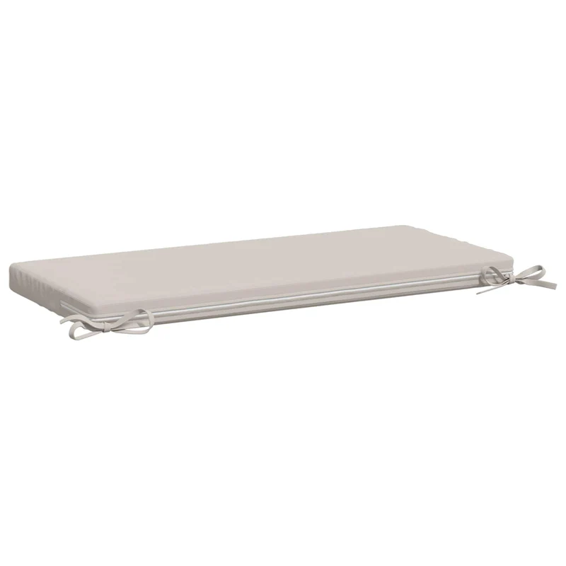 Bench Cushions SOEST 2 pcs 100% Polyester White 80 x 40 x 5 cm