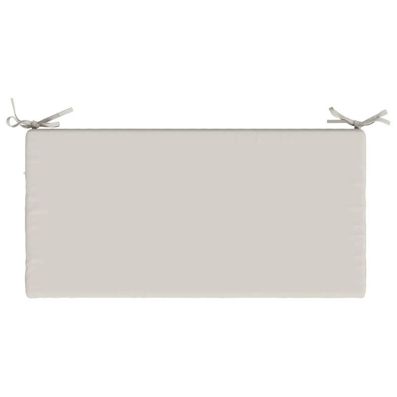 Bench Cushions SOEST 2 pcs 100% Polyester White 80 x 40 x 5 cm