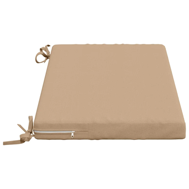 Bench Cushions SOEST 2 pcs 100% Polyester Sand 80 x 40 x 5 cm
