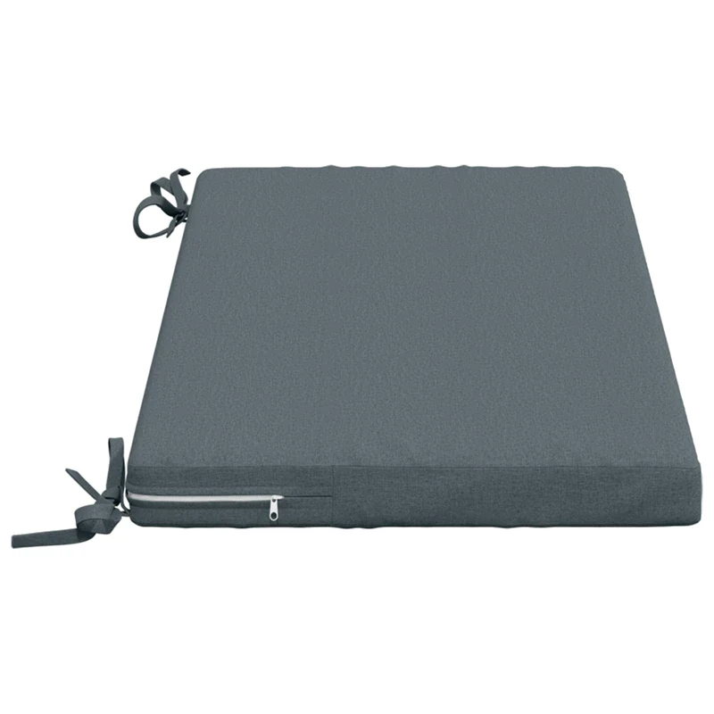 Bench Cushion SOEST 100% Polyester Blue 80 x 40 x 5 cm
