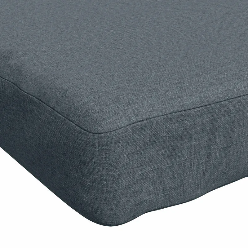 Bench Cushion SOEST 100% Polyester Blue 80 x 40 x 5 cm