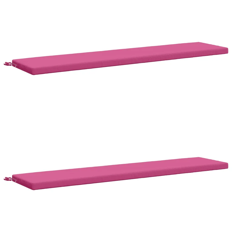 Bench Cushions SOEST 2 pcs 100% Polyester Pink 180 x 40 x 5 cm