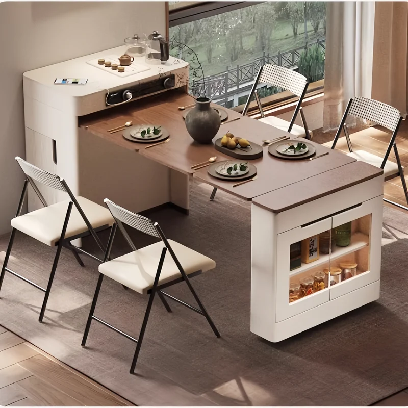 Îlot de cuisine avec table extensible