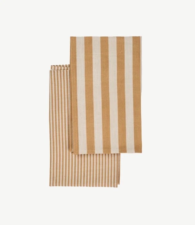 Aster Striped Tea Towels, Set of 2