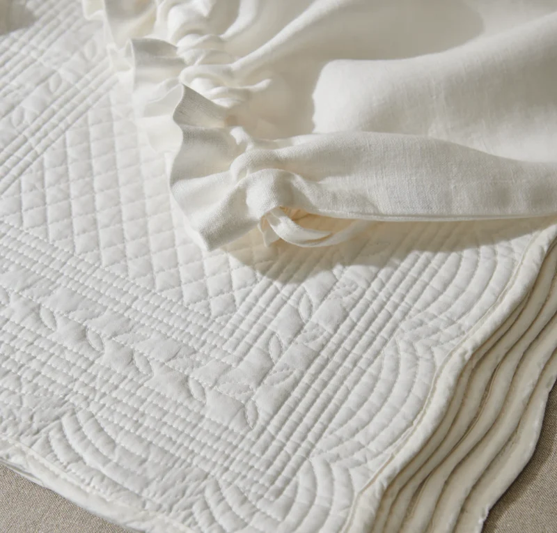 Emily Quilted Cotton Salt Placemats - Set of 6