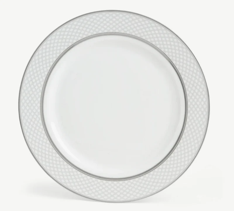 Fenton Bone China Charger Plate, Platinum