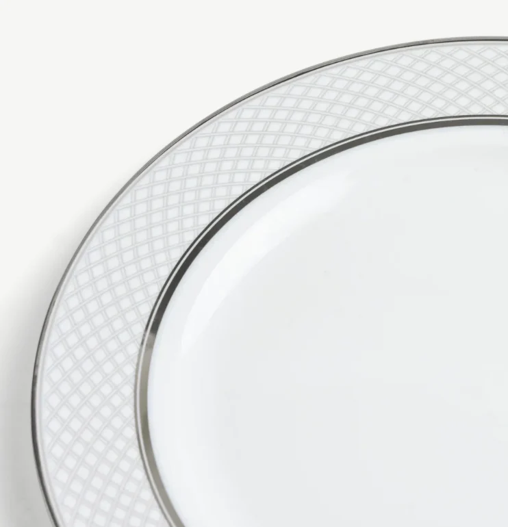 Fenton Bone China Charger Plate, Platinum