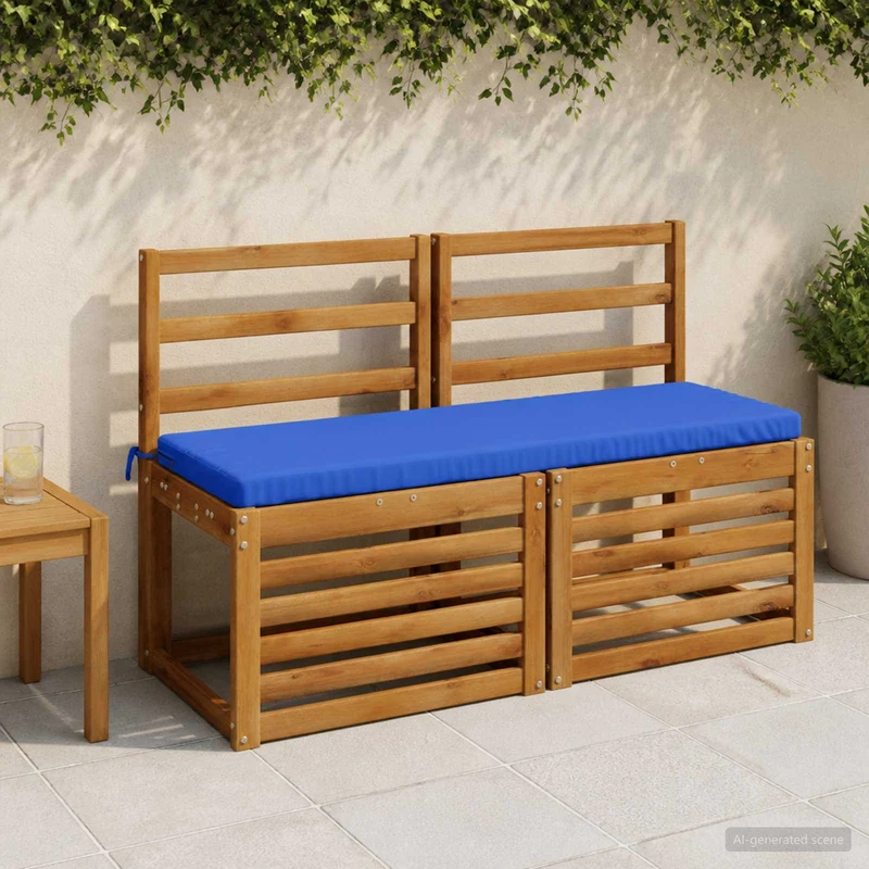 Bench Cushion SOEST 100% Polyester Royal Blue 120 x 40 x 5 cm